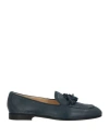 Doucal's Woman Loafers Navy Size 8 Leather In Blue