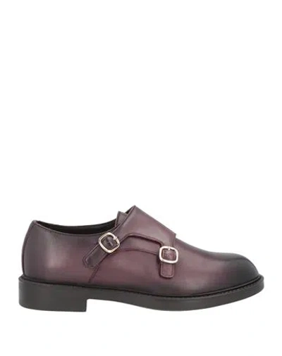 Doucal's Woman Loafers Plum Size 6 Soft Leather In Purple