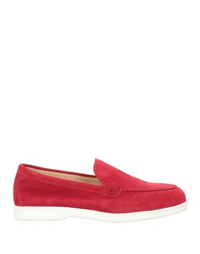 Doucal's Woman Loafers Red Size 7 Leather