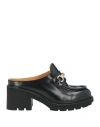 Doucal's Woman Mules & Clogs Black Size 8 Leather In Black