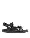 Doucal's Woman Sandals Black Size 6 Leather In Black
