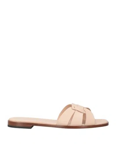 Doucal's Woman Sandals Blush Size 8 Calfskin In Pink