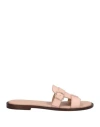 Doucal's Woman Sandals Light Pink Size 8 Leather