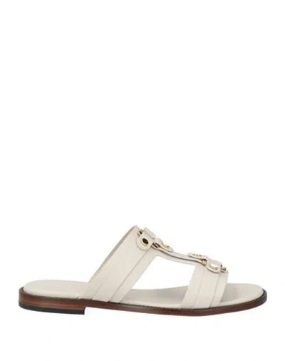 Doucal's Woman Sandals Off White Size 10 Leather