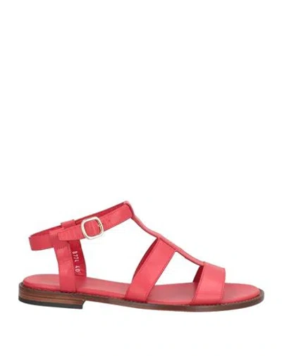 Doucal's Woman Sandals Red Size 8 Leather