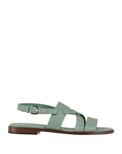 Doucal's Woman Sandals Sage Green Size 11 Leather