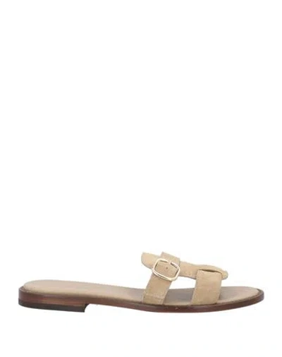 Doucal's Woman Sandals Sand Size 7 Leather