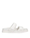 Doucal's Woman Sandals White Size 7.5 Soft Leather