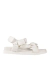 Doucal's Woman Sandals White Size 8 Leather