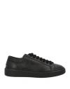 Doucal's Woman Sneakers Black Size 8 Leather In Black