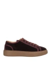 Doucal's Woman Sneakers Burgundy Size 7.5 Textile Fibers
