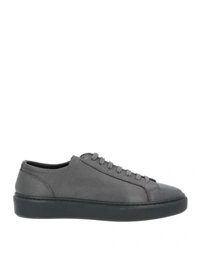 Doucal's Woman Sneakers Charcoal Size 10 Leather In Multi