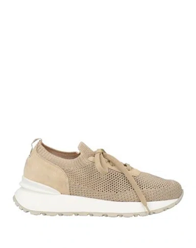 Doucal's Woman Sneakers Light Grey Size 6 Textile Fibers, Cotton In Neutral