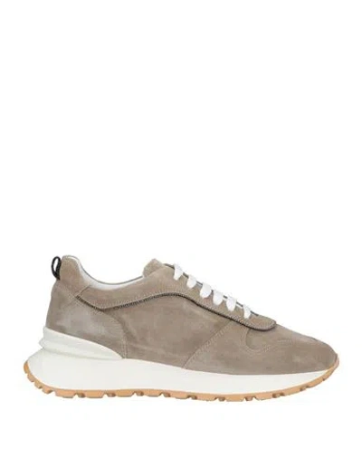 Doucal's Woman Sneakers Taupe Size 7 Leather