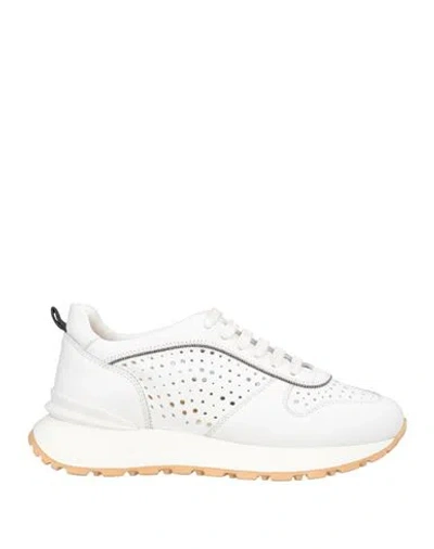 Doucal's Woman Sneakers White Size 7 Leather