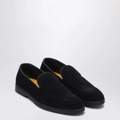Doucal's Doucal''s Women's Blue Suede Moccasin