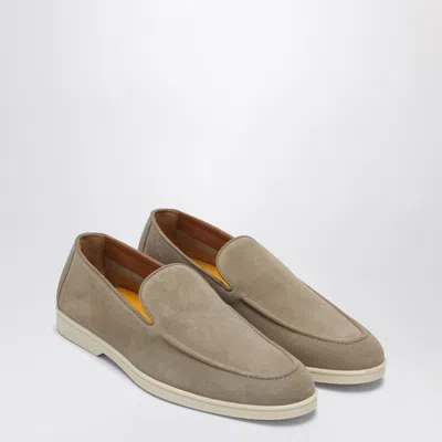 Doucal's Doucal''s Women's Suede Leather Moccasin In Sand Color