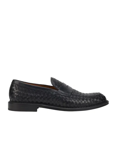 DOUCAL'S DOUCAL'S WOVEN PENNY MOCCASINS