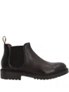 Doucal's Man Ankle Boots Dark Brown Size 6 Calfskin In Multi