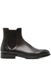 Doucal's Elastic-panel Leather Boots In Brown