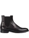 Doucal's Elastic-panel Leather Chelsea Boots In Black