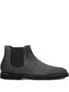 Doucal's Elastic-panel Suede Chelsea Boots In Gray