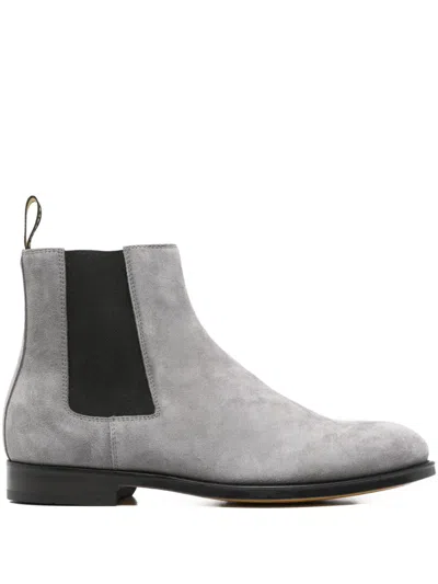 Doucal's Elasticated-panel Boots In Gray