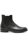 Doucal's Elasticated-panel Leather Boots In Black