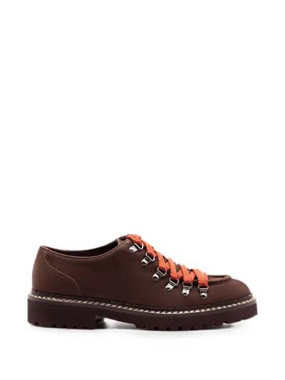 Doucal's Hiking-style Lace-up Shoes In Brown