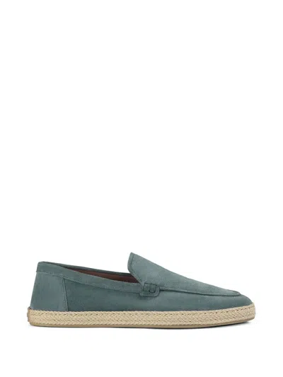 Doucal's Horizon Suede Espadrilles In Green