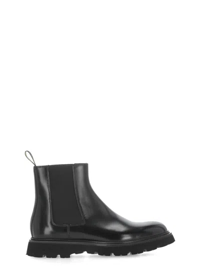 Doucal's Horse Chelsea Ankle Boots In Black