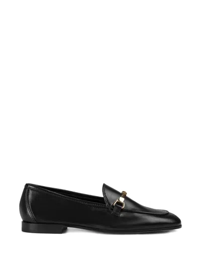 Doucal's Horsebit Leather Loafers In Black