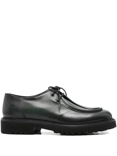Doucal's Lace-up Derby Shoes In Green