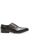 Doucal's Lace-up Leather Oxford Shoes In Brown