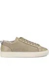 Doucal's Lace-up Leather Sneakers In Gray