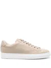 Doucal's Lace-up Leather Sneakers In Neutrals