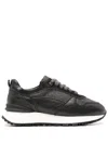 Doucal's Lace-up Ridged-sole Sneakers In Black