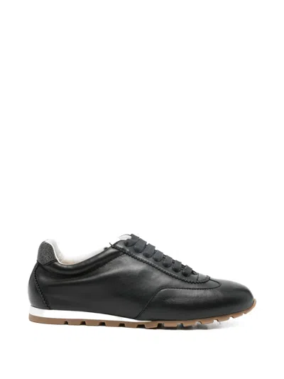 Doucal's Lace-up Sneakers In Black
