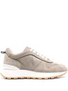 Doucal's Lace-up Suede Sneakers In Grey