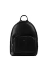 Doucal's Leather Backpack In Black