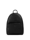 Doucal's Leather Backpack In Black