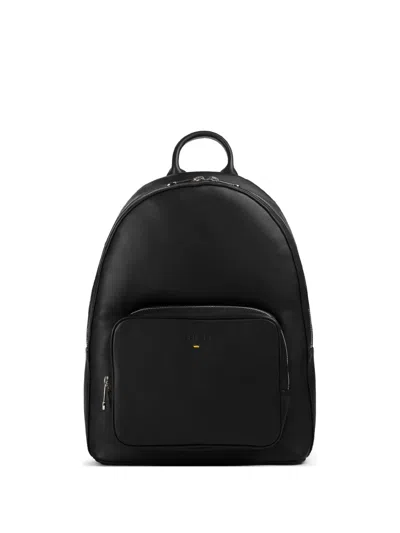 Doucal's Leather Backpack In Black