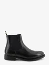 Doucal's Leather Chelsea Boots In Animal Print