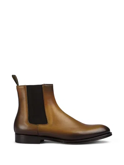 Doucal's Leather Chelsea Boots In Multi