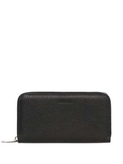 Doucal's Leather Continental Wallet In Black