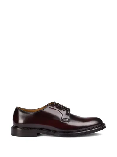 Doucal's Brogue Shoes Men Color Wine In Multi