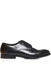 Doucal's Black Patent Leather Derby Lace-ups