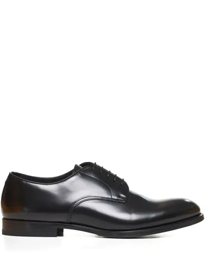 DOUCAL'S LEATHER LACE-UP DERBY SHOES