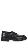 Doucal's Leather Lace-up Shoes In Black