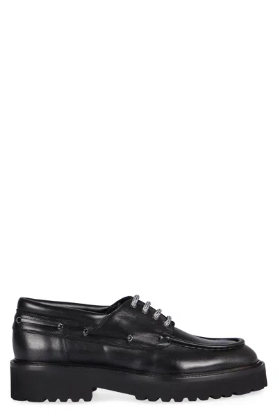 DOUCAL'S LEATHER LACE-UP SHOES